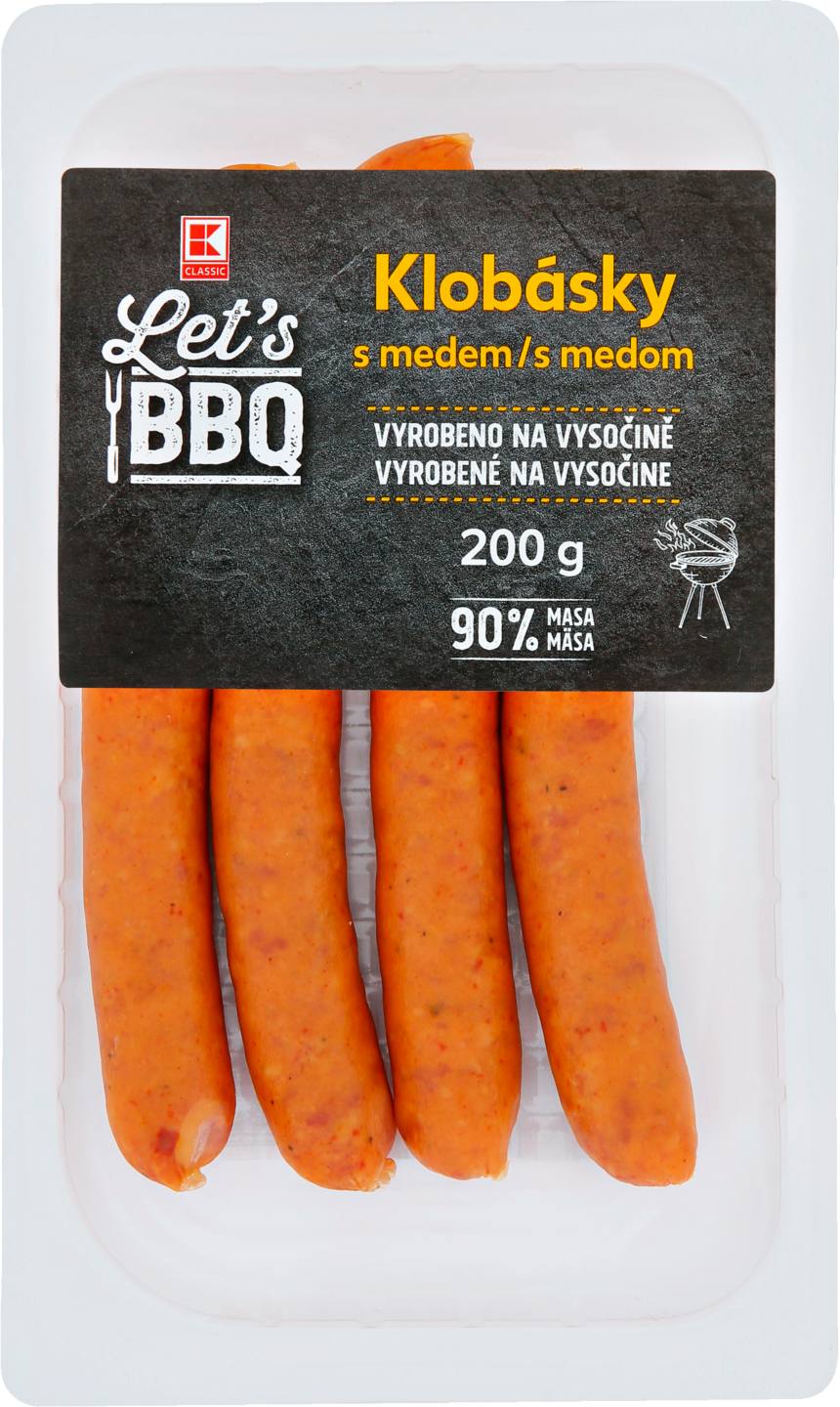Klobásky s medem/pepřem