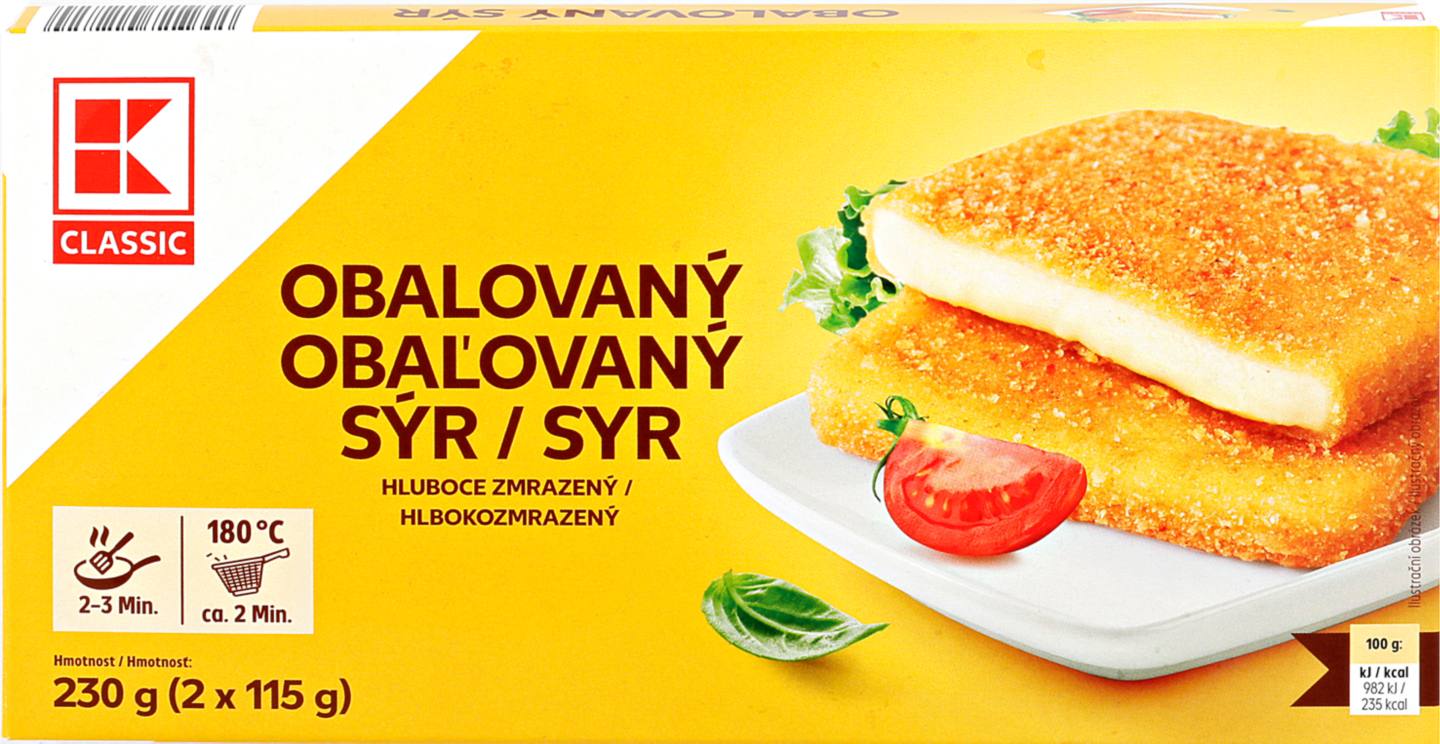 Obalovaný sýr Eidam