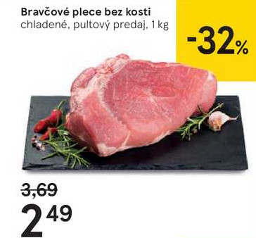 BRAVČOVÉ PLECE BEZ KOSTI, 1 KG