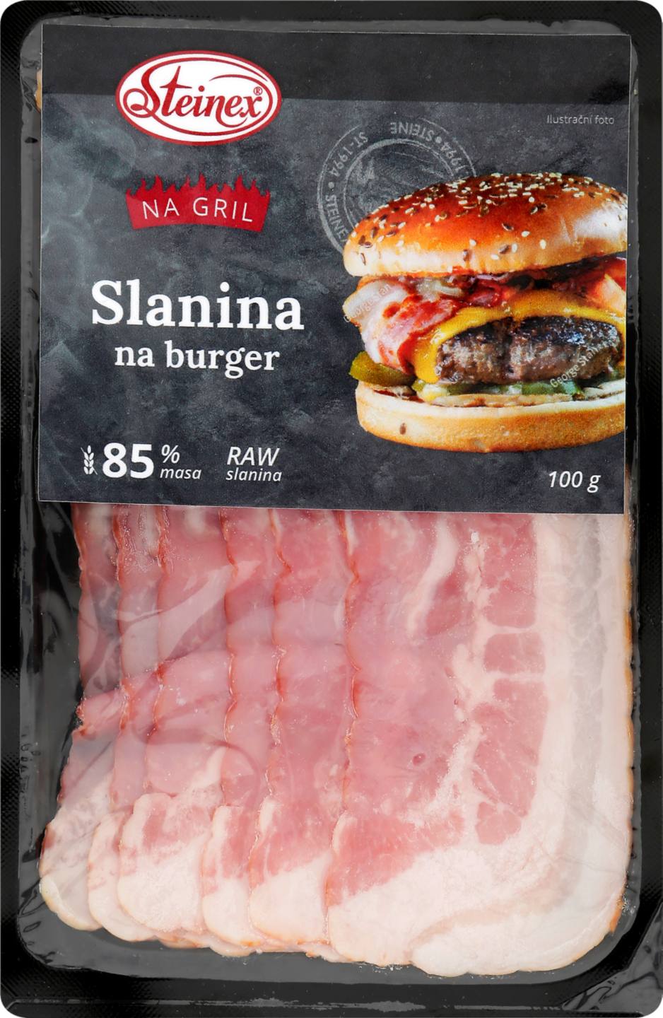 Slanina na burger