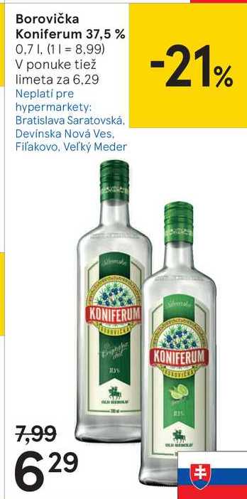 Borovička Koniferum 37,5 %, 0,7 l