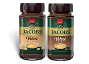 Jacobs Velvet instantná káva 2 druhy od 180 g do 200 g