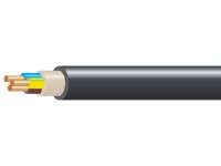 NKT Inštalačný kábel CYKY-J do zeme/betónu čierny 3 x 1,5 mm2, návin 50 m