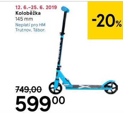 Koloběžka, 1 ks
