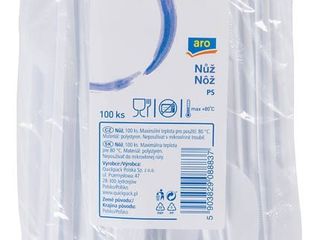 Nôž biely plast ARO 100ks