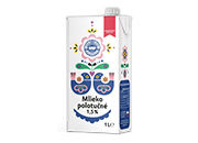 Mlieko polotučné 1,5% 1 l