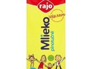 Trvanlivé mlieko plnotučné Rajo